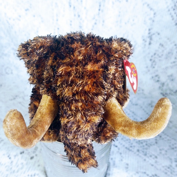 NWT Vintage TY Beanie Babies Giganto Wooly Mammoth DOB 12/17/2000, Tag Attached - Picture 5 of 13